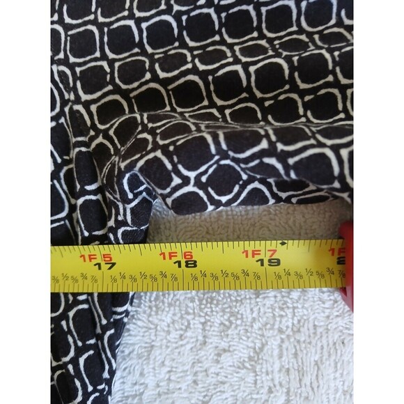 A Glow Maternity Dress Black White Ruched Stretchy Knit V Neck Size 1X Summer‎ - Picture 11 of 14